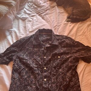 Croft & Barrow Men's Dark Patterned Button Down Shirt